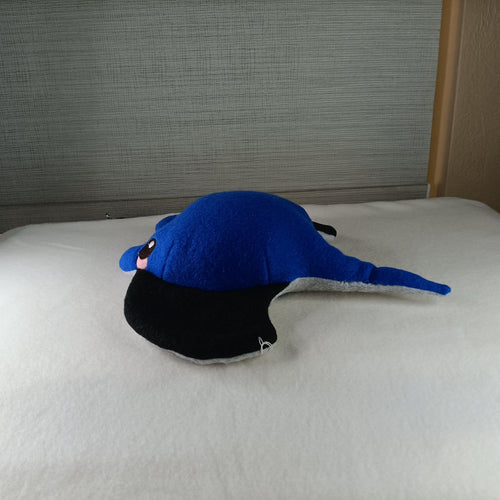 Deep Sea Manta Ray Plush – Handmade Ocean Friend
