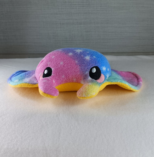 Galaxy Manta Ray Plush – Handmade Cosmic Sea Friend
