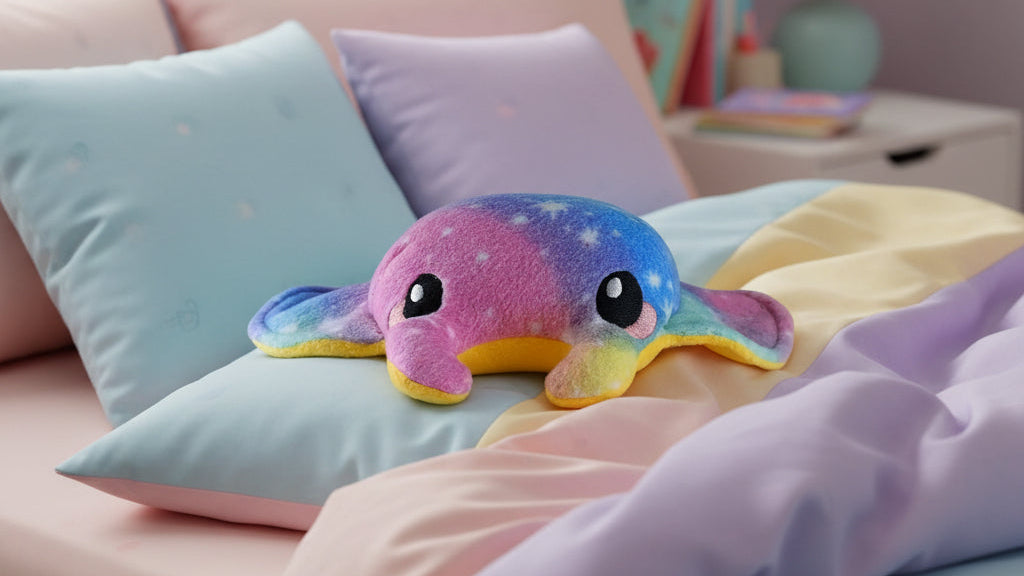 Galaxy Manta Ray Plush – Handmade Cosmic Sea Friend