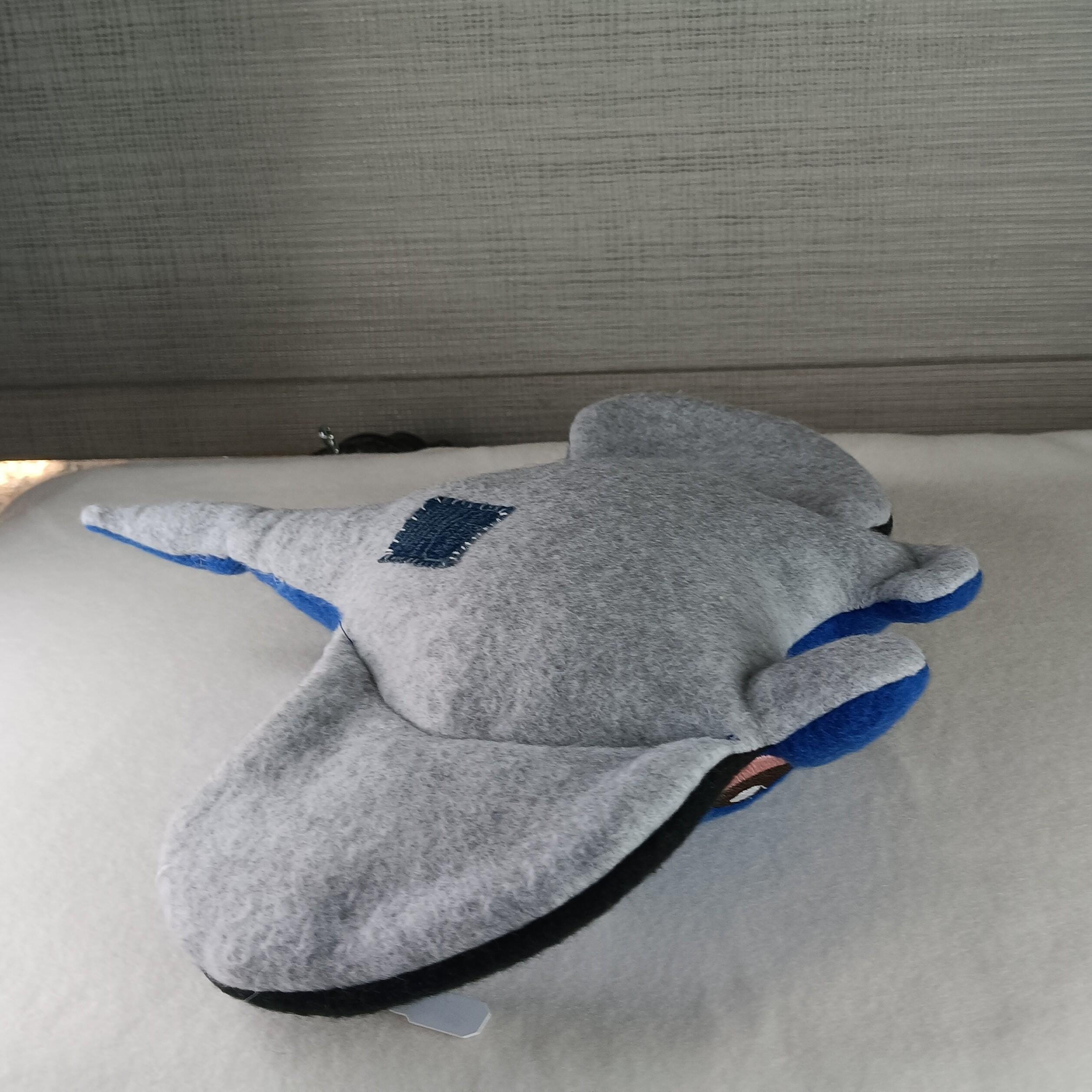 Deep Sea Manta Ray Plush – Handmade Ocean Friend
