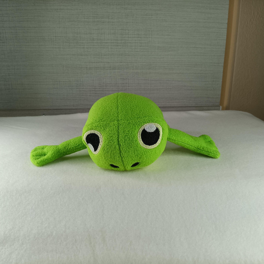 Tipsy Green Frog Plushy