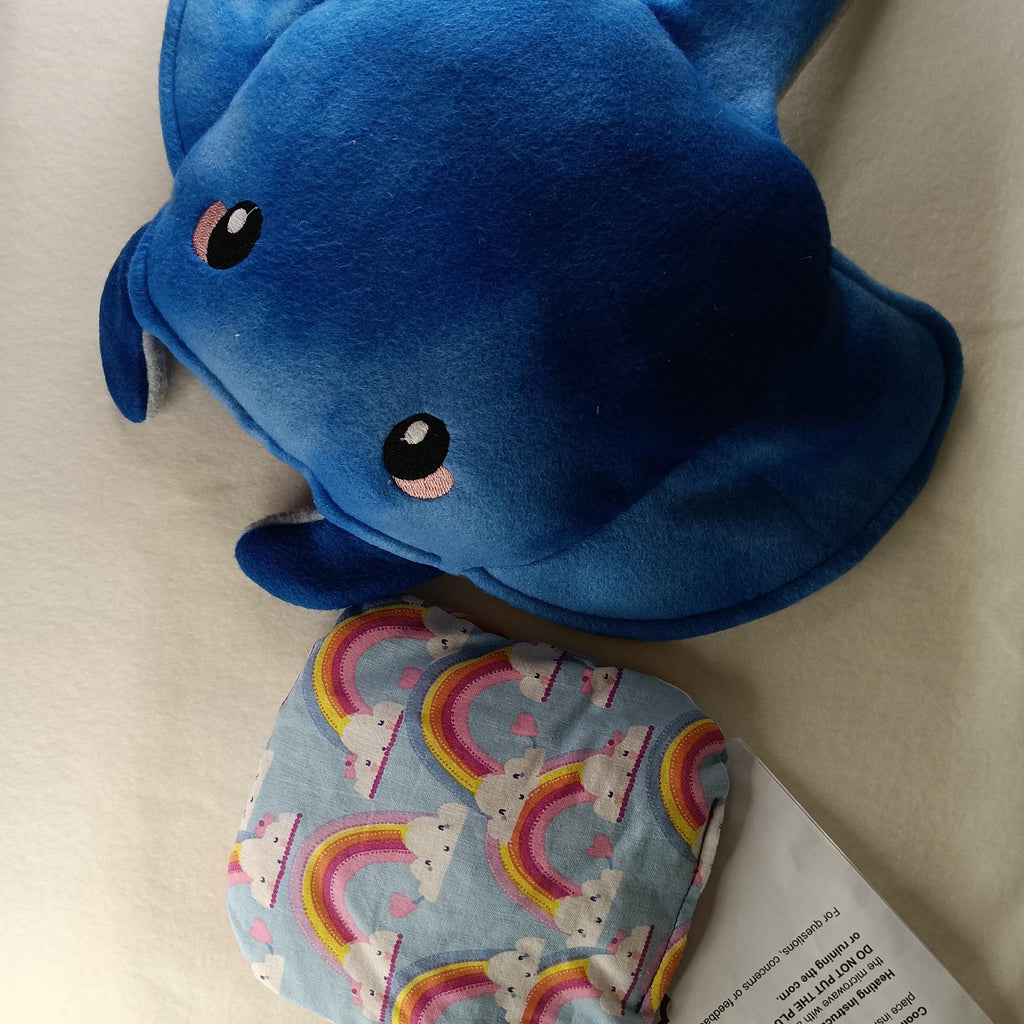 Manta Ray Heating Pad, Cooling Pad Plushy